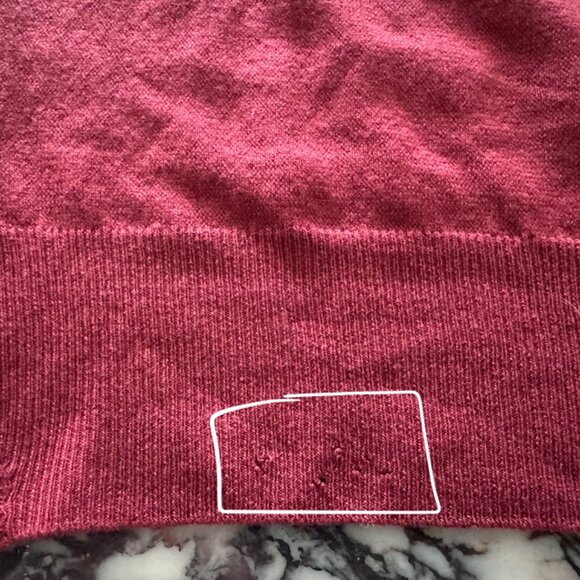 Loro Piana Men's Superlight Long Sleeve Crewneck 100% Cashmere Tibetan Red IT 48 - Picture 6 of 16